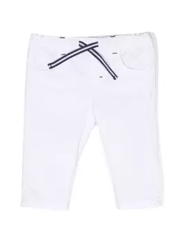 Tartine Et Chocolat твиловые брюки с завязками, белый