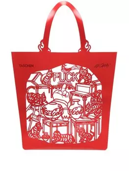 Taschen сумка-тоут Ai Weiwei. The China Bag Cats and Dogs, красный