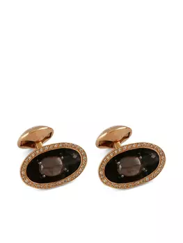 Tateossian запонки из розового золота, розовый