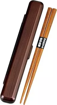 Tatsumiya Wood Grain Lunch 18,0 Набор палочек для еды Tochigeki Размер: [Палочки для еды] Прибл. W19 D3 H1.2 / [Палочки для еды] Прибл. 7,1 дюйма (18 см) 33377, Tochigrain