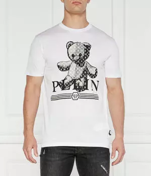 Татуировка на футболке Regular fit Philipp Plein, белый