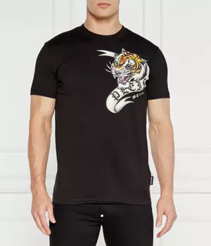 Татуировка на футболке Regular fit Philipp Plein, черный