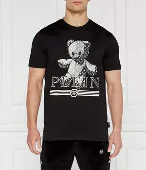 Татуировка на футболке Regular fit Philipp Plein, черный