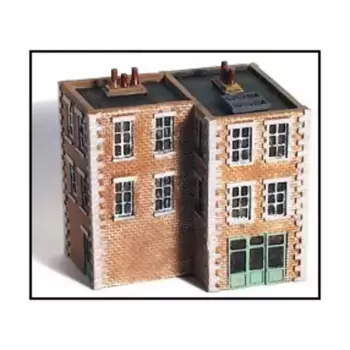 Таунхаус с двумя заливами и пристройкой, Terrain Maker Pewter Buildings & Books