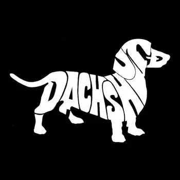 Такса — мужская бейсбольная футболка реглан с рисунком Word Art LA Pop Art