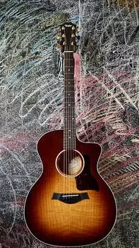 Taylor 200 Series 224ce-UA DLX LTD, Многослойный городской ясень/Городской ясень, Full Sunburst