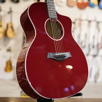 Taylor 214ce-Red DLX Grand Auditorium Acoustic/Electric с роскошным жестким кейсом