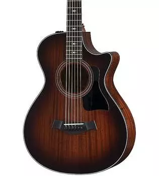 Taylor 322ce 12-Fret V-Class Bracing Mahogany/Mahogany Shaded Edgeburst с футляром