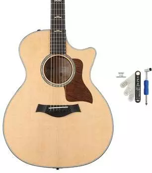 Taylor 614ce - коричневое сахарное пятно с комплектом распорок V-класса с комплектом для измерения и регулировки рельефа грифа MusicNomad для гитар Taylor Taylor + MusicNomad A60200211100369A122=1 MN610=1