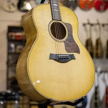 Taylor 618e Grand Orchestra - Antique Blonde с роскошным футляром в стиле вестерн с цветочным принтом