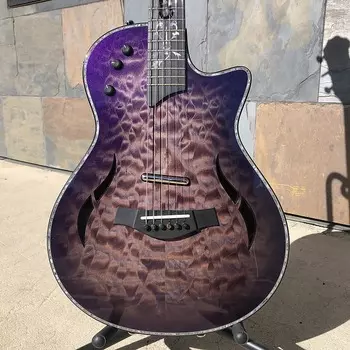 Taylor Custom # 19: T5z, стеганый кленовый топ с глянцевой отделкой Supernova Edgeburst CUSTOMT5Z19