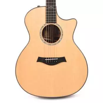Taylor Custom Grand Auditorium Cocobolo &amp; Lutz Spruce Aged Toner Natural с переплетом из фигурного гавайского коа (серийный номер 1207202170)