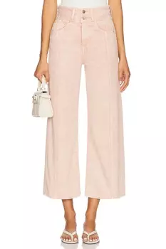 Taylor укороченные джинсы с высокой посадкой и широкими штанинами Veronica Beard, stoned pink shell