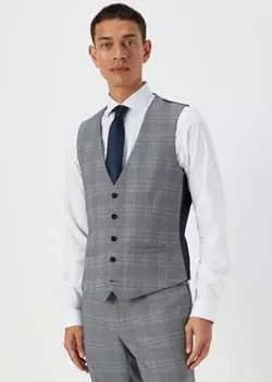 Taylor & Wright Серый жилет в клетку Forth