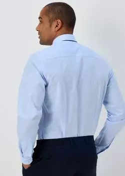 Taylor & Wright Синяя рубашка и галстук в тонкую клетку в синюю клетку, синий