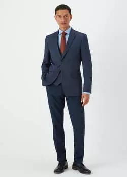 Taylor & Wright Темно-синий приталенный пиджак Westminster