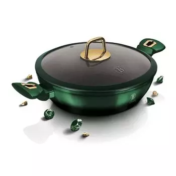 Таз Berlingerhaus глубокий с титановой поверхностью 28 см Emerald Collection BH-6060