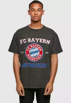 Team Acid Washed Heavy Oversize Tee FC Bayern Mnchen, черный