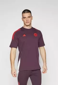 Team Fc Bayern Mnchen Tee adidas Performance, темно-бордовый/красный