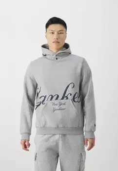 Team Mlb New York Yankees Oversized Hoody New Era, цвет heather gray