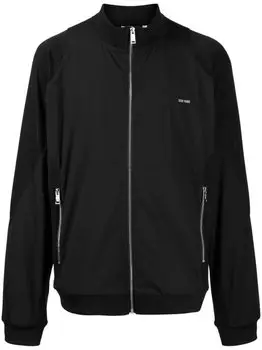 TEAM WANG design спортивная куртка с вышитым логотипом, черный