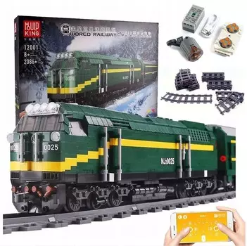 Technic RC блоки управляемый поезд Train Mold King 12001 NJ2 Diesel Mould King