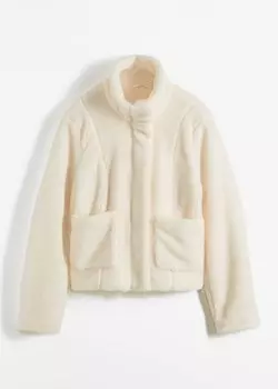 Тедди куртка Bodyflirt, белый