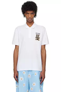 Тедди поло Moschino, белый