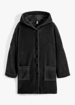 Тедди-жакет оверсайз Rainbow, черный