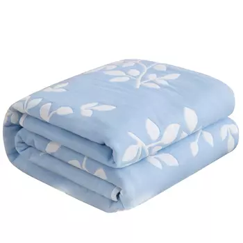 Teddy Bear Одеяло МЕДВЕДЬ ТЕДДИ, Синяя клетка в крупную клетку в японском стиле.