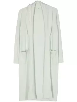 Teddy Cashmere кашемировое пальто-кардиган Venezia длины миди, зеленый