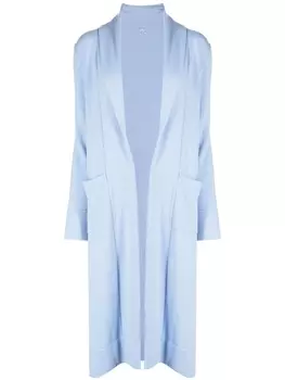 Teddy Cashmere кашемировый кардиган Venzia без застежки, синий