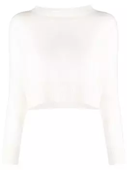 Teddy Cashmere укороченный кашемировый джемпер Genova, белый