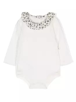 TEDDY & MINOU боди с цветочным принтом, белый