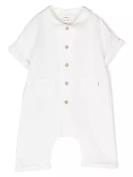 TEDDY & MINOU фактурный ромпер, белый