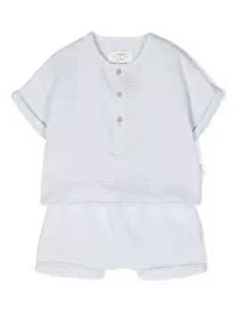 TEDDY & MINOU футболка и шорты из сирсакера, синий