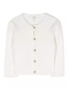 TEDDY & MINOU кардиган в рубчик, белый