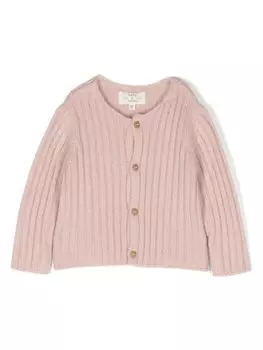 TEDDY & MINOU кардиган в рубчик, розовый