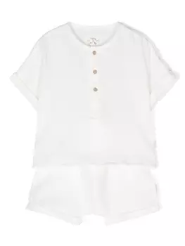 TEDDY & MINOU комплект из футболки и шортов, белый