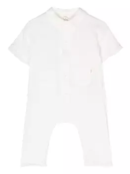 TEDDY & MINOU однотонный ромпер, белый