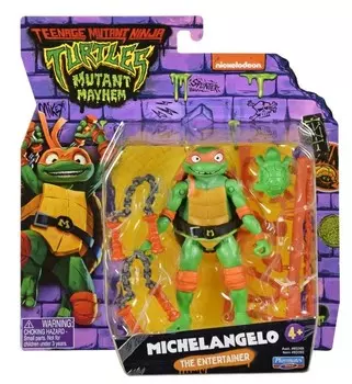 Teenage Mutant Ninja Turtles Movie Mutatnt Mayhem Базовая фигурка МИХЕЛАНДЖЕЛО БАЗОВАЯ ФИГУРКА Wojownicze wie Ninja