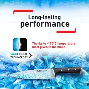 Tefal Ice Force K23203 Нож поварской 15 см K23203, Нож поварской, 15 см, нержавеющая сталь, 1 шт