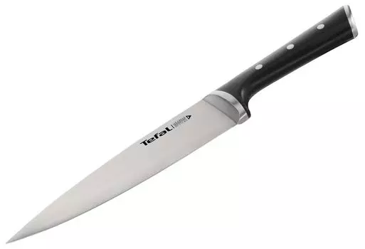 Tefal K2320214, Нож поварской, 19,7 см, нержавеющая сталь, нержавеющая сталь, чёрный, Китай, K23202