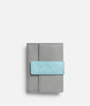 Тег тройной сложенный кошелек на молнии Bottega Veneta
