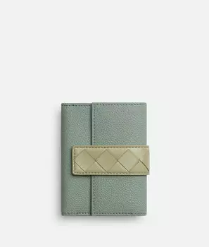 Тег тройной сложенный кошелек на молнии Bottega Veneta