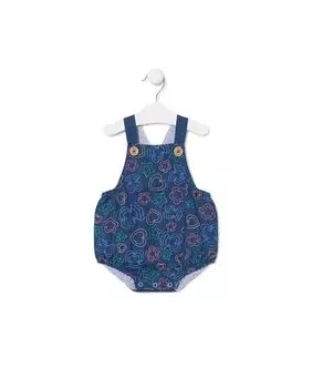 Техасская лягушка с разноцветной вышивкой Tous, темно-синий