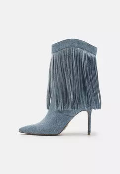 Техасские/байкерские ботинки Delray Steve Madden, цвет blue denim