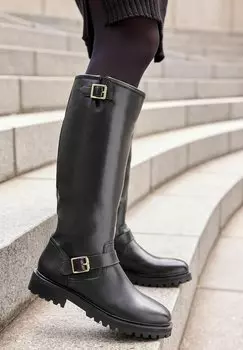 Техасские/байкерские ботинки Forever Comfort Buckle Detail Next, черный