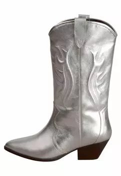 Техасские/байкерские ботинки Next, серебро