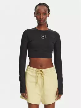 Техническая футболка облегающего кроя Stella McCartney TrueStrength IW3859 Adidas By Stella Mccartney, черный